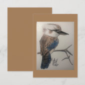 Kookaburra, aussie vogel, Australië, lachvogel Bedankkaart (Voorkant / Achterkant)