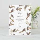Kookaburra Australian Eucalyptus Baby shower Kaart (Staand voorkant)