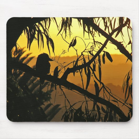Kookaburra Australian Sunset Mousepad Muismat (Voorkant)