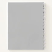 Kookaburra Australische Lachvogel, Zilver Notitieboek (Achterkant)