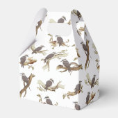 Kookaburra Australische vogel Eucalyptus Verjaarda Bedankdoosjes (Achterkant)