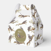 Kookaburra Australische vogel Eucalyptus Verjaarda Bedankdoosjes (Voorkant Zijde)