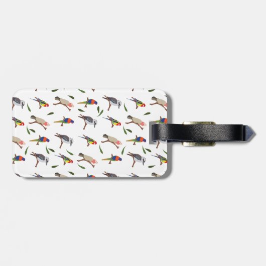 Kookaburra Bagagelabel (Achterkant horizontaal)