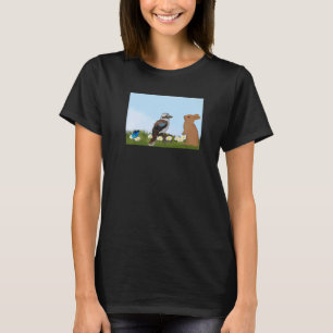 Kookaburra Bird Bunny Spring Birdwatcher Animal Bi T-shirt