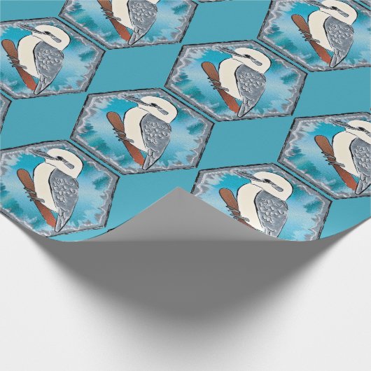 Kookaburra Bird Cadeaupapier (Hoek)