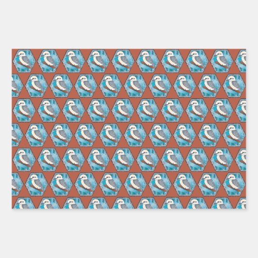 Kookaburra Bird Inpakpapier Vel (Voorkant 2)