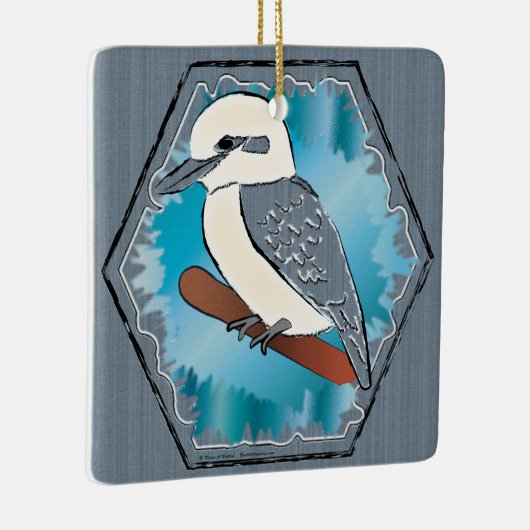 Kookaburra Bird Keramisch Ornament (Rechts)