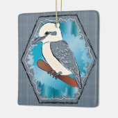 Kookaburra Bird Keramisch Ornament (Links)