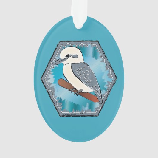 Kookaburra Bird Ornament (achterkant)