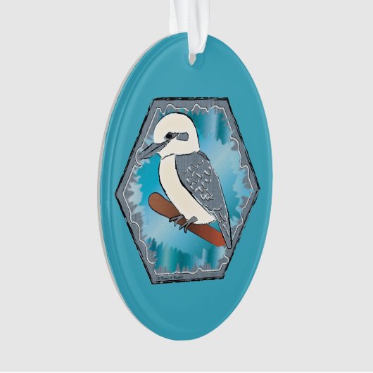 Kookaburra Bird Ornament (voorkant)
