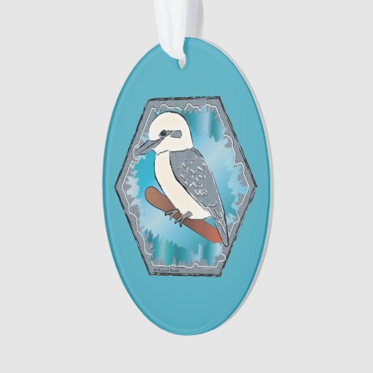 Kookaburra Bird Ornament (voorkant)