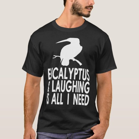 Kookaburra Design lachen T-shirt (Voorkant)