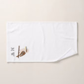 Kookaburra Design Monogrammed Bad Handdoek (Handdoek)