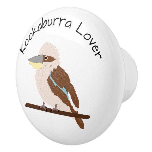 Kookaburra Design Personalised Keramische Knop (Rechts)