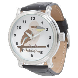 Kookaburra Design Personalized Watch Horloge