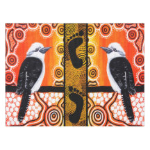 Kookaburra Dreaming Aboriginal Art Tafelkleed