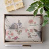 kookaburra en Eucalyptus op bleke perziken Tissuepapier (Geschenk)