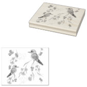 kookaburra en Eucalyptus Rubberstempel (Gestempeld)