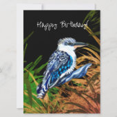 Kookaburra-gelukkige verjaardag feestdagenkaart (Voorkant)