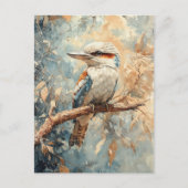Kookaburra in een boom Waterverf Briefkaart (Voorkant)