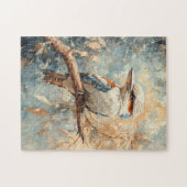 Kookaburra in een boom Waterverf Legpuzzel (Horizontaal)