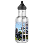 Kookaburra in mijn venster, waterfles  (Rechts)