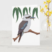 Kookaburra Kaart (Gele Bloem)