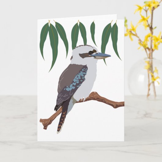 Kookaburra Kaart (Gele Bloem)