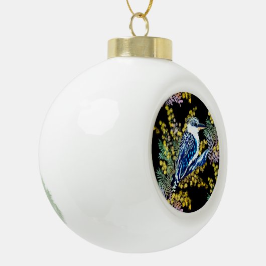 Kookaburra Keramische Bal Ornament (Links)