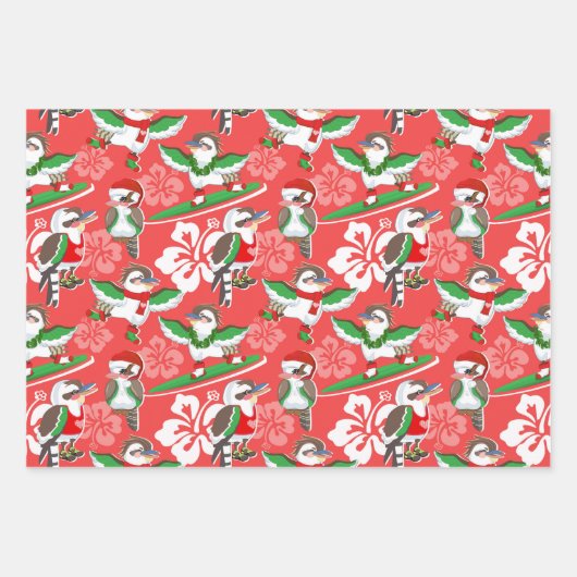 Kookaburra Kerstmis/Kookaburra Natitivity Inpakpapier Vel (Voorkant)
