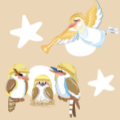 Kookaburra-kerstnativiteit Fleece Deken