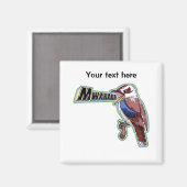 Kookaburra Mwahaha Magneet (Voorkant / Achterkant)