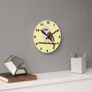 Kookaburra ontwerp ronde klok