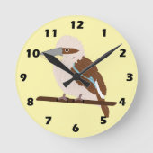 Kookaburra ontwerp ronde klok (Voorkant)