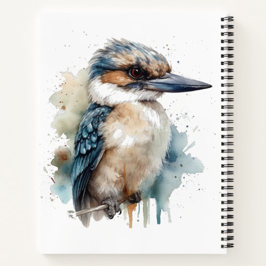 Kookaburra op een Branch, op maat Notitieboek (Achterkant)