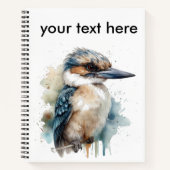 Kookaburra op een Branch, op maat Notitieboek (Voorkant)