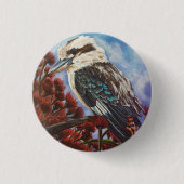 kookaburra ronde button 3,2 cm (Voorkant)