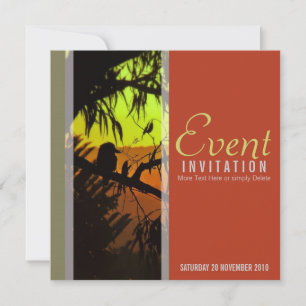 Kookaburra Silhouette Uitnodiging voor alle gelege