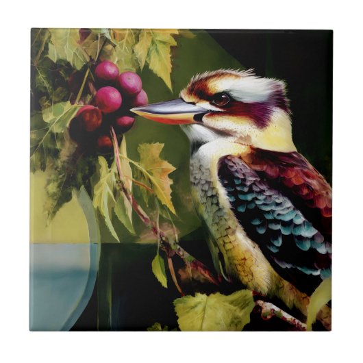 Kookaburra  tegeltje (Voorkant)