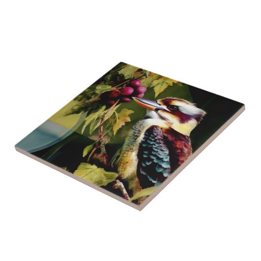 Kookaburra  tegeltje (Zijkant)