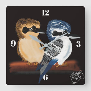 Kookaburra wandklok