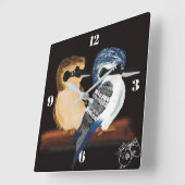 Kookaburra wandklok (Hoek)