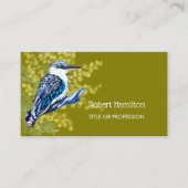 Kookaburra waterverf schilderij van Australisch vo Visitekaartje (Voorkant)