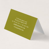 Kookaburra waterverf schilderij van Australisch vo Visitekaartje (Achterkant)