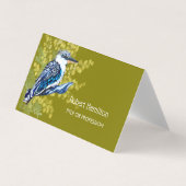 Kookaburra waterverf schilderij van Australisch vo Visitekaartje (Voorkant)