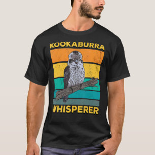 Kookaburra Whisperer Retro  Bird Animal 3 T-shirt