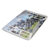 Kookaburras door mijn raam, badmat (Gekanteld)