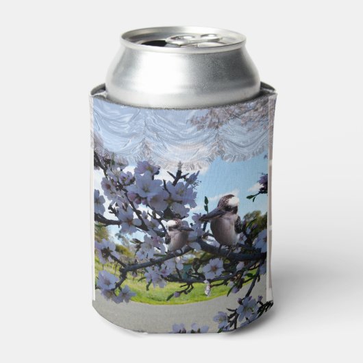 Kookaburras in mijn raam, blikjeskoeler (Blikje Voorkant)