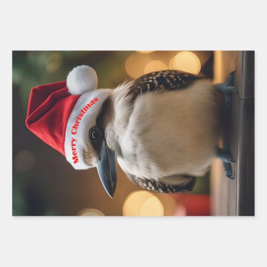 "Kookaburras' kerstlied" Inpakpapier Vel (Voorkant)