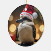 "Kookaburras' kerstlied" Keramisch Ornament (Links)